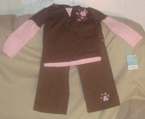 NEW size 4/4T Healthtex 2 PC