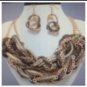 Gold And Green Chain Neclace