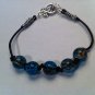 Crackle Bead Leather bracelet