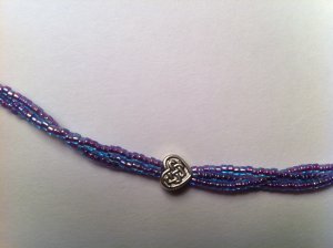 Purple Bead Celtic Knot Necklace