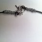 Crackle Bead Leather Necklace