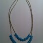 Blue and Silver Bead Necklace