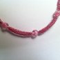 Pink Marble Bead Necklace