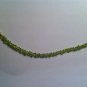 gold bead and real peridot bead set