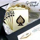 Objet d'Art Art Form Collectible “Getting Royal” Poker Royal Flush Jeweled Enamel Trinket Box