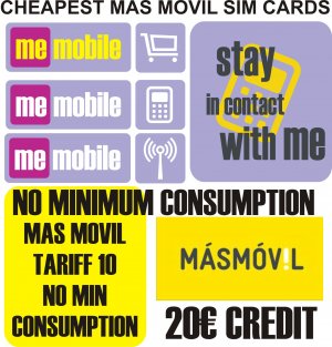 Pre paid pay as you go 3G sim card for Spain