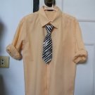 Orange Shirt size 6 / size 120 + necktie