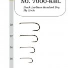 BLACK BARBLESS STANDARD  DRY FLY HOOKS Size #12  25 PK