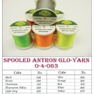 ANTRON GLOW YARN  SPOOLED FlyTying  Color: BLACK