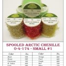 SPOOLED ARCTIC UV CHENILLE (SMALL)  Fly Tying  OLIVE