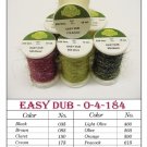 SPOOLED EASY DUBBING Fly Tying  COLOR:   PEACOCK