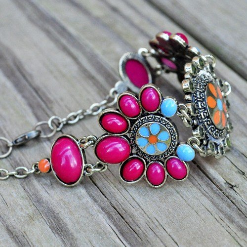 Indian inspired cuff bracelet