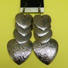 Four heart shaped earrings