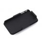 Deluxe Rubberized Hard Case Cover + Belt Clip Holster w/ Stand For iPhone 4S 4G (BLACK)