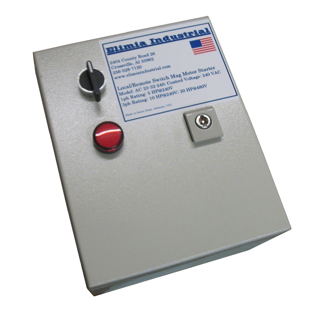 Elimia DOL Heavy Duty Motor Starter 30 HP 480V Nema 3R Hinged Door 480 Volt