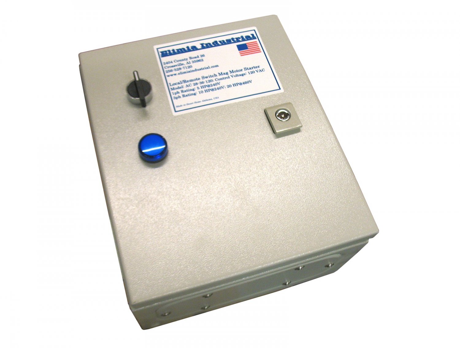 Elimia Air Compressor Motor Starter, Heavy Duty, 2332A, 480V, 20 HP, w