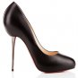 Big Lips 120mm Leather Pumps Black