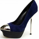 2012new fashion hot sale suede high heel shoes