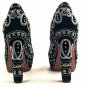 latest style black exotic color casual high heels