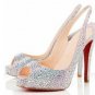 new style diamond fish toe shiny high heels