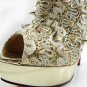 golden spike lovely fish toe high heel shoes
