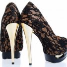 sexy party shoes\snake skin high platform heels