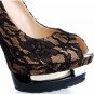 sexy party shoes\snake skin high platform heels