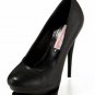 new fashion black fine leather high heels