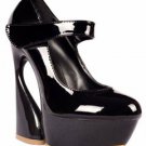 sexy black drum-like heel women's spring and summer pumps