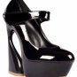 sexy black drum-like heel women's spring and summer pumps