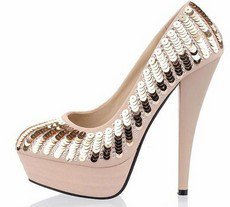 newest design elegant ladies high heel shoes with best price 2012