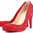 latest style shiny diamond red high heels
