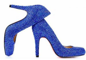 2012popular hot on sale blue diamond high heels