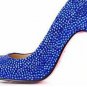 2012popular hot on sale blue diamond high heels