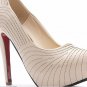 elegant white wave dress high heel shoes