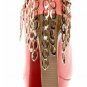 latest posh peach pink high heels/novel bottom chaims pumps
