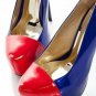 fashion sweet style red toe with blue body high heels