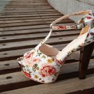 sexy red flower high heels/comfortable pumps