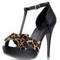 fashion leopard skinpoint durable high heels