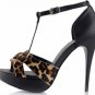 fashion leopard skinpoint durable high heels
