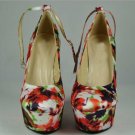 fashion exotic red wedges high heels/high platform pumps