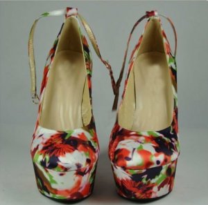 fashion exotic red wedges high heels/high platform pumps