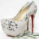 newest style women red sole high heel shoes special platform high heel shoes