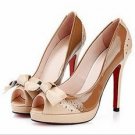 elegant women high heel shoes with best design and beautiful butterfly