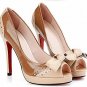 elegant women high heel shoes with best design and beautiful butterfly