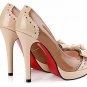 elegant women high heel shoes with best design and beautiful butterfly