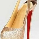 women's summer high heels/golden appearance/red sole pumps