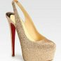 women's summer high heels/golden appearance/red sole pumps