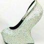 Crystal high heel shoes 2012 Women genuine leather high heel shoes Fashion high heel shoes