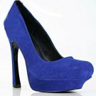 Genuine leather blue dress shoes  Royal blue womens dress shoes Women high quality dress shoes